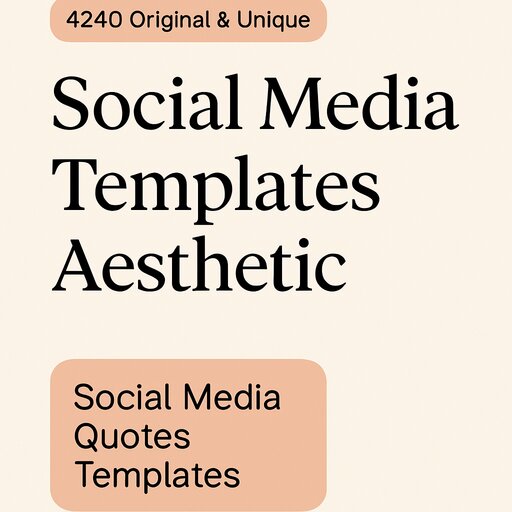 social media templates aesthetic